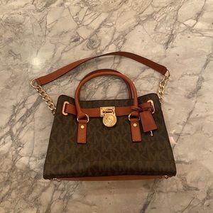 MICHAEL Michael Kors Hamilton MK Logo Satchel